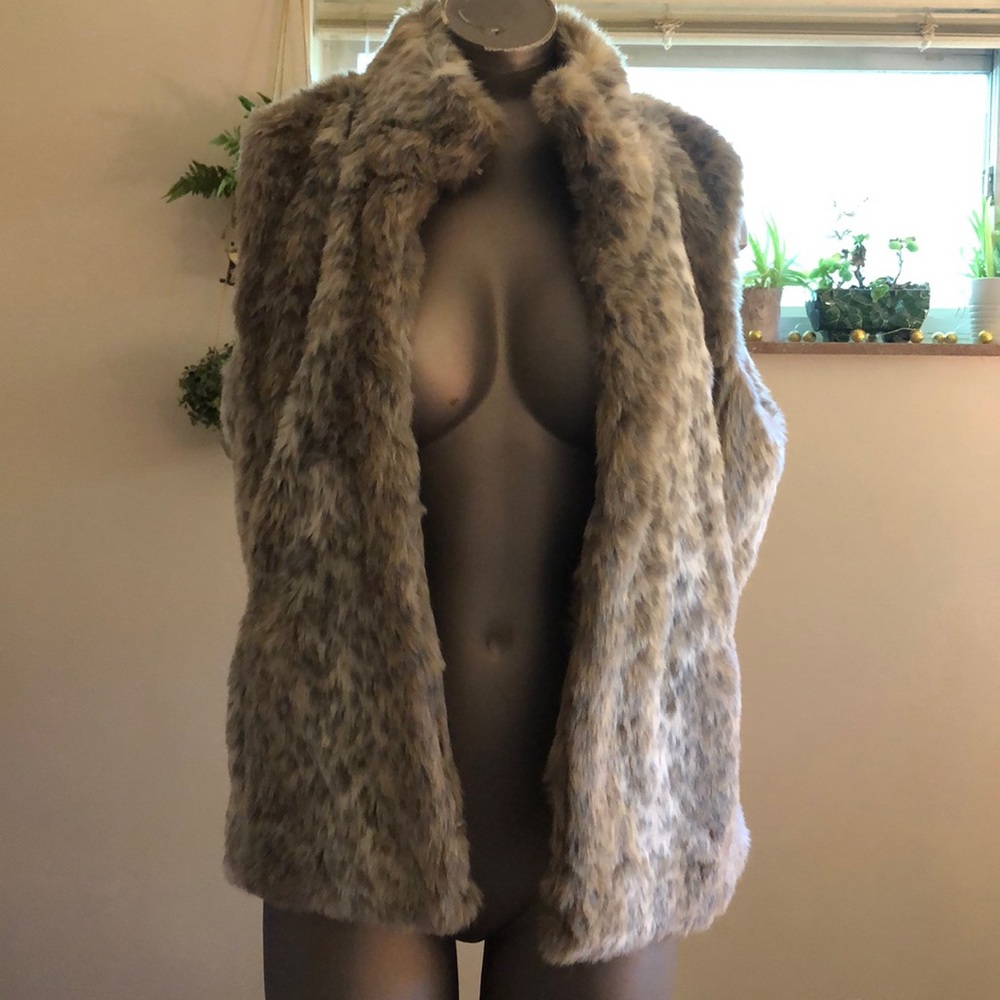 Faux fur vest